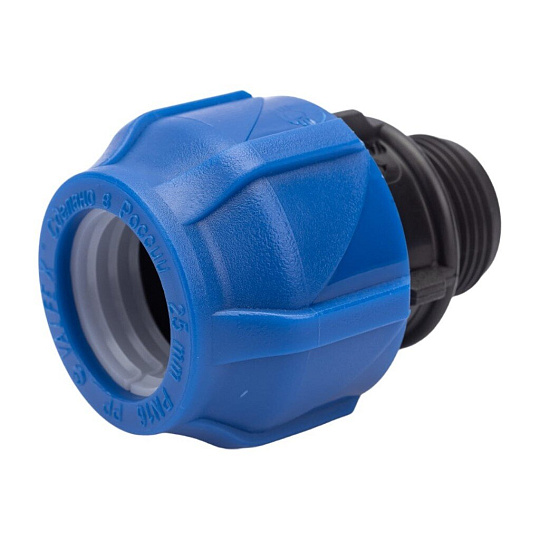 ПНД муфта d25х3/4&quot;, наружная резьба, соединительная, Valfex