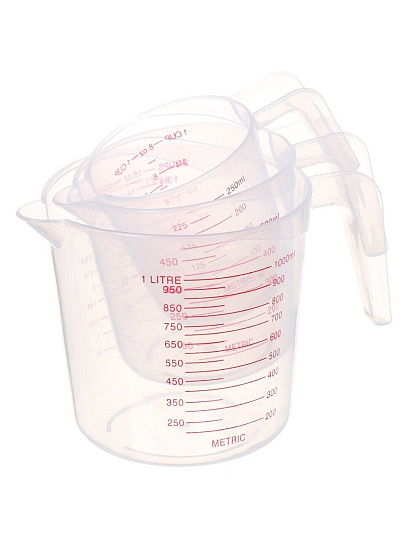Кружка мерная 3 шт, 9, 10.5, 12 см, 107165821