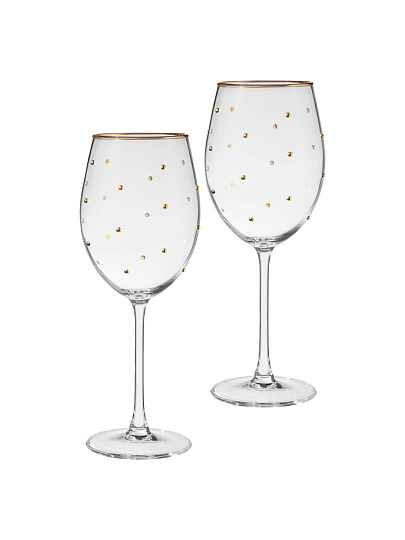 Бокал для вина, 540 мл, стекло, 2 шт, Lefard, Goldy, 685-111