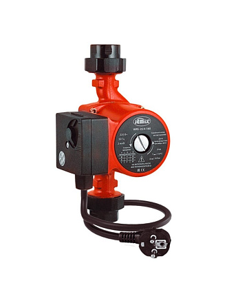 Насос циркуляционный, Jemix, 1 '', 70 Вт, максимальный напор 4 м, 2.7 м³/ч, с кабелем, ЦН-25/4-180