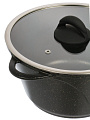 Кастрюля алюминий, антипригарное покрытие, 5 л, крышка стекло, Гурман, Eclipse, ГМк503ЭКИ, индукция - фото 4