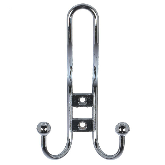 Крючок-вешалка 2-рожковый, Стандарт, 208 A CP, 10 211, хром