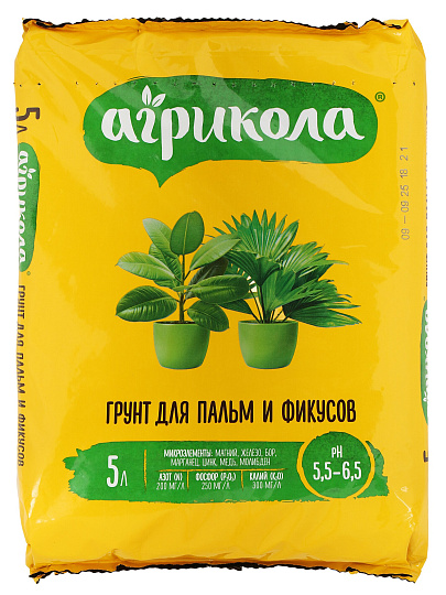 Грунт для фикусов, 5 л, Агрикола