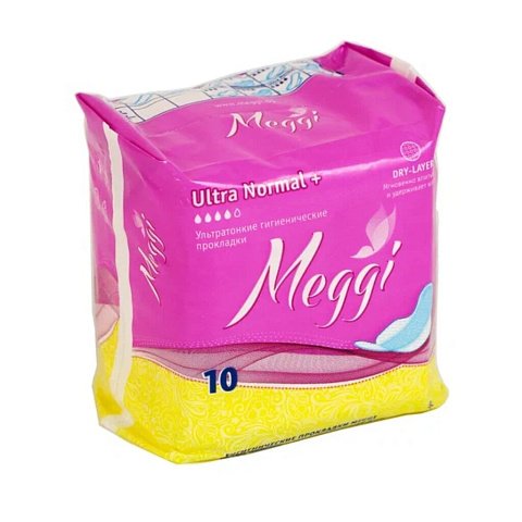 Прокладки женские Meggi, Ultra Normal, 10 шт, MEG 531