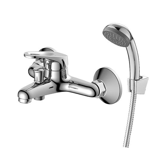 Смеситель одноручный для ванны с коротким изливом, картр. 35 мм, хром, DECOROOM, DR21035