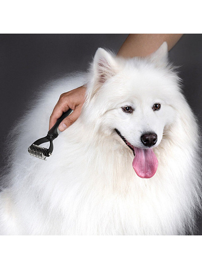 Колтунорез для животных Рыжий кот, 17 см