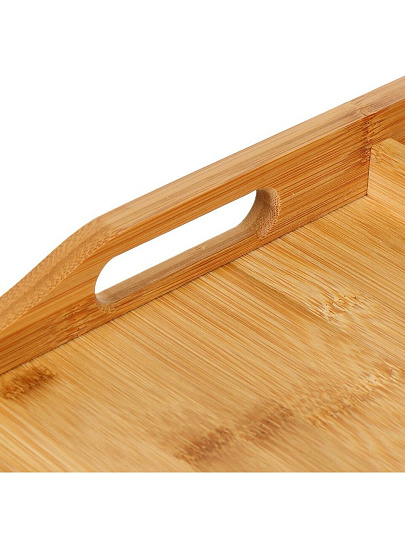 Столик для завтрака бамбук, 50х30х6 см, прямоугольный, ST24050B-2