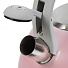 Чайник нержавеющая сталь, 2.7 л, со свистком, зеркальный, ручка бакелитовая, с силиконовым покрытием, Daniks, индукция, розовый, M-083P - фото 2