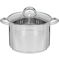 Кастрюля нержавеющая сталь, 12 л, крышка стекло, Daniks, Общепит, SP-6BP-12/SP-6BP-13, индукция - фото 6