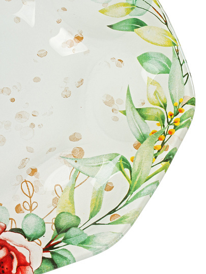 Подставка для яиц, стекло, 22х22х1 см, 8 ячеек, Пасха. Птичка, 9849395