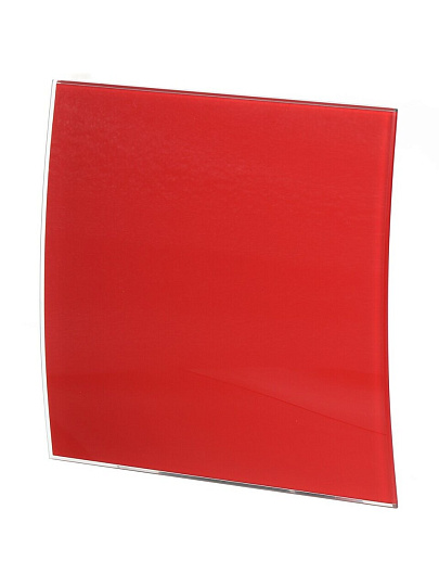 Лицевая панель для вентилятора Viento, установочный диаметр 100 мм, красная, SYSTEM+ Серия SFERA, SFERA glass 100red