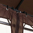 Шатер с москитной сеткой, коричневый, 3х3х2.75 м, четырехугольный, с двойной крышей, Green Days - фото 11