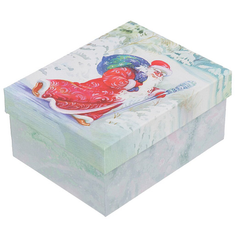 Подарочная коробка картон, 19х15х9 см, прямоугольная, Щедрый Дед Мороз, Д10103П.373.3