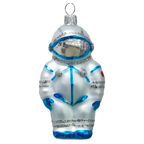 Елочное украшение Елочка, Космонавт, 8.2 см, стекло, С1874