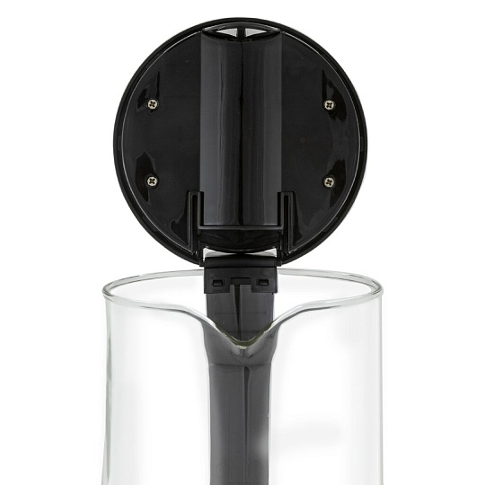 Чайник электрический Pioneer, KE803G, черный, 1.7 л, 2200 Вт, скрытый нагревательный элемент, стекло