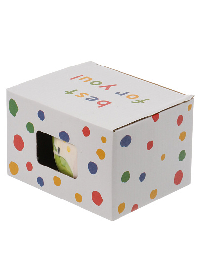 Кружка керамика, 500 мл, Яблочко, 11.8Х7.5 см, Y4-11317, в ассортименте