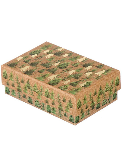 Коробка подарочная картон, 14.5х10х5 см, в ассортименте, Новый год, A470101