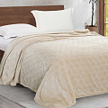 Плед 1.5-спальный, 150х200 см, велсофт жаккард, 100% полиэстер, CL Home, Magnolia, бежевый, 150/003-MAG/LA - фото 8