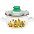 Кастрюля эмалированная сталь, 1.5 л, крышка стекло, Сантэкс, Специи, 1-2415112, индукция - фото 4