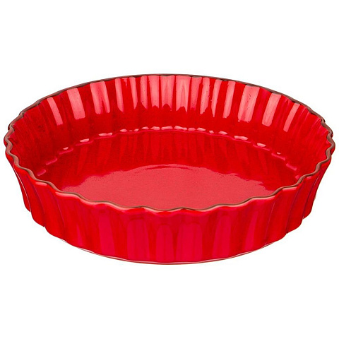 Форма для выпечки Agness "modern kitchen" круглая красная 28х28х6 см, 777-088