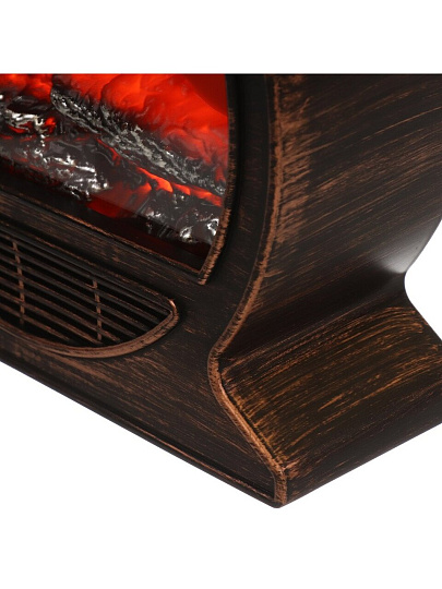 Фонарь декоративный 31х10х30 см, USB шнур, АА 3шт, пластик, стекло, Камин, M120009