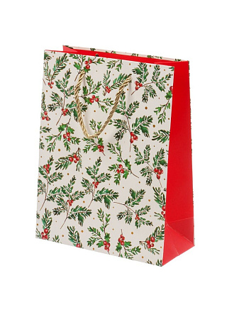 Пакет подарочный бумага, 18х8х23 см, в ассортименте, Новый год, A470122