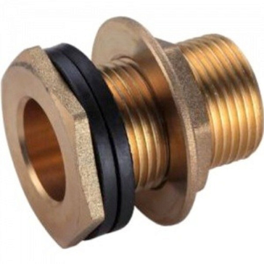 Переходник для резервуара, 1/2&quot;, латунь, с фланцем, Frap