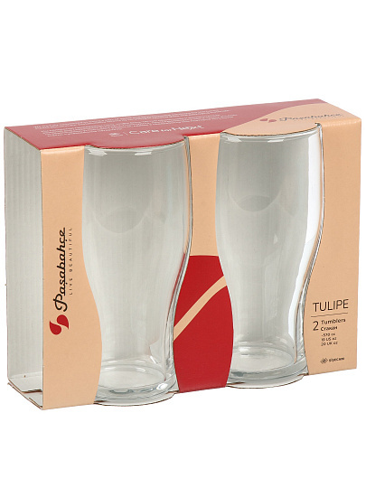 Бокал для пива, 570 мл, стекло, 2 шт, Pasabahce, Tulipe, 42747В