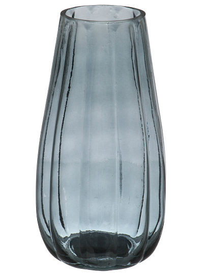 Ваза стекло, настольная, 22х11.5 см, Ажур, A060328, графит