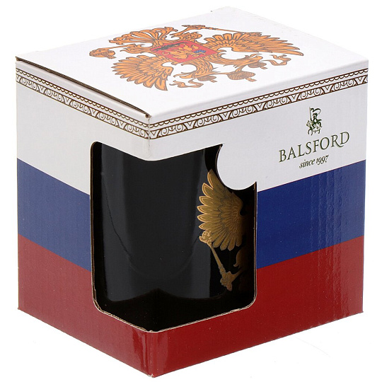 Кружка фарфор, 350 мл, Патриот Герб, Balsford, 138-09009, золотая