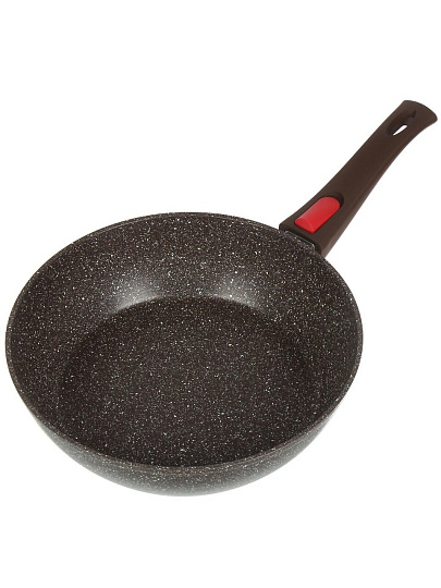 Сковорода алюминий, 28 см, антипригарное покрытие, Moulin villa, Brownstone, съемная ручка, индукция, BST-28-DI-DH