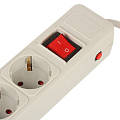 Сетевой фильтр 5 гн, 3 м, 3х1 мм², с/з, 16 А, +2USB +TYPE C, 3,5 кВт, сер, Jett, 171-503 - фото 2