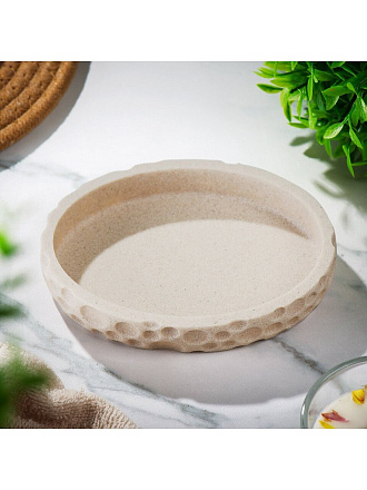 Мыльница настольная, Пузырьки, полистоун, 14.1x10.2x2.5 см, BRE0172CA-SD