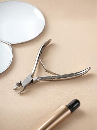 Кусачки маникюрные для кутикулы, металл, 8.9х4.5х0.65 см, ручная заточка, серебряные, Zinger, zo-B-188-S-LJ-SH