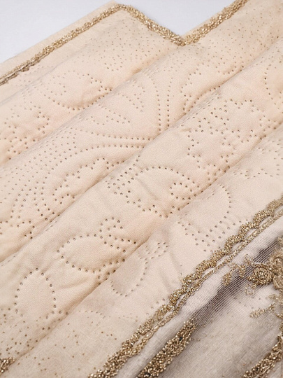 Покрывало евро, 240х220 см, 100% полиэстер, стеганое, Silvano, Ультрасоник Вивьен, кофе с молоком