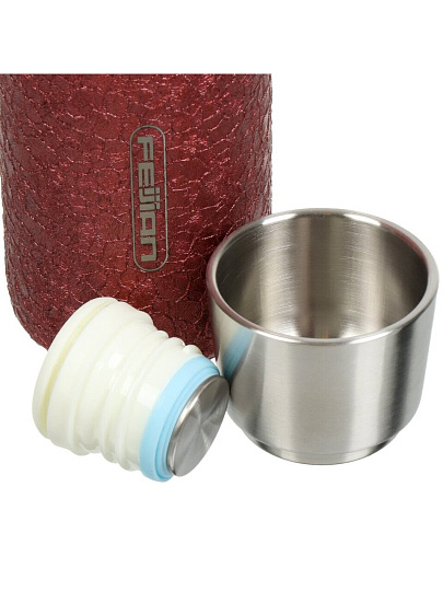 Термобутылка нержавеющая сталь, 0.6 л, узкая горловина, Barouge, колба нержавеющая сталь, красная, A-19