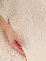 Покрывало евро, 240х220 см, 100% полиэстер, стеганое, Silvano, Ультрасоник Вензель, кремовое - фото 3