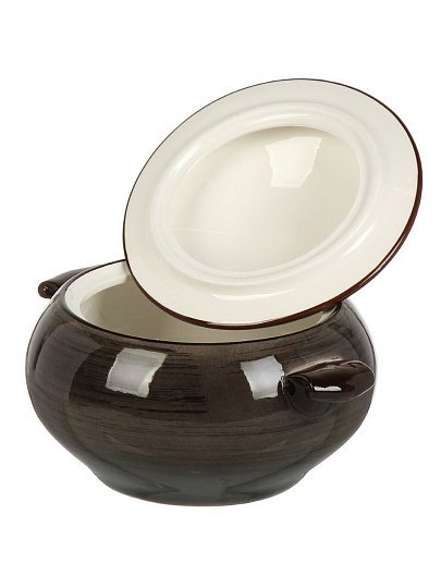 Супник керамика, 2.3 л, 25.3х20.3х16.8 см, Графит, Y4-9035