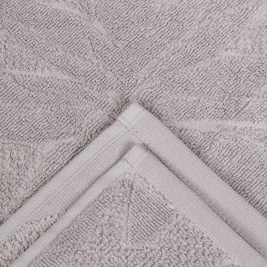 Полотенце банное 70х140 см, 100% хлопок, 500 г/м2, жаккард, Panama, Arya, серое, Турция, 8680943212788