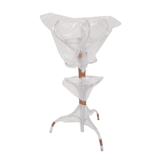 Вешалка-стойка 62х62х189 см, ЗМИ, металл, 35 кг, Тюльпан, ВНП 13 Б, белая