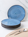 Тарелка обеденная, керамика, 6 шт, 27 см, круглая, Файруза, Daniks - фото 7