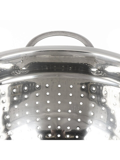 Дуршлаг нержавеющая сталь, 24 см, с ручкой, на ножке, GS-08127-24