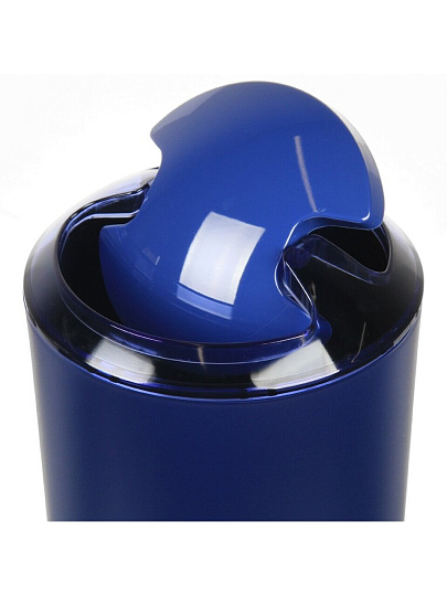 Набор для ванной 6 предметов, синий, пластик, урна, дозатор, ершик, подставка для зубных щеток, мыльница, стакан, T2022-7068