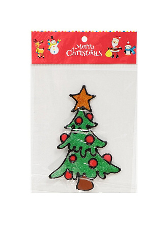 Наклейка на стекло, 15х23 см, Ель, SYBXT-311965