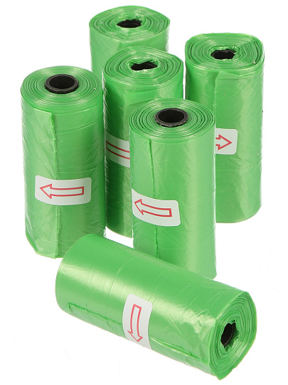 Пакет для выгула собак, Рыжий кот, 120 шт, 22х30 см