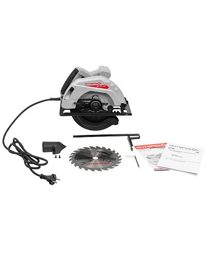 Электропила циркулярная, Интерскол, ДП-190/1600, 1600 Вт, 190х20х2.4 мм, 65 мм, 5000 об/мин, 681.0.0.00