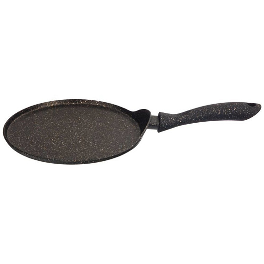 Сковорода блинная Agness премиум &quot;черное золото&quot; 24 см, инд дно, покр granit, pfoa free, 936-505
