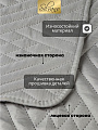 Покрывало евро, 220х240 см, 100% полиэстер, стеганое, Silvano, Сетка, серое - фото 2