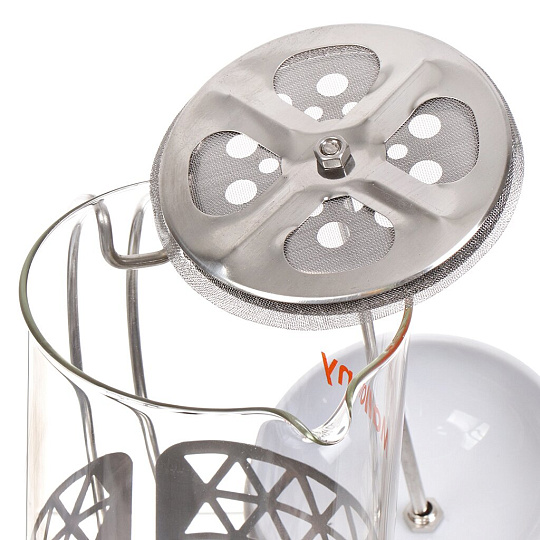 Френч-пресс 0.8 л, стекло, Mallony, Rombo, 005487