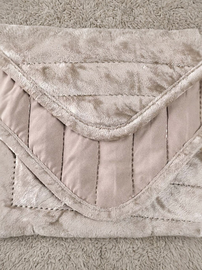 Покрывало евро, 220х240 см, 100% полиэстер, стеганое, Silvano, Pascal, бежевое